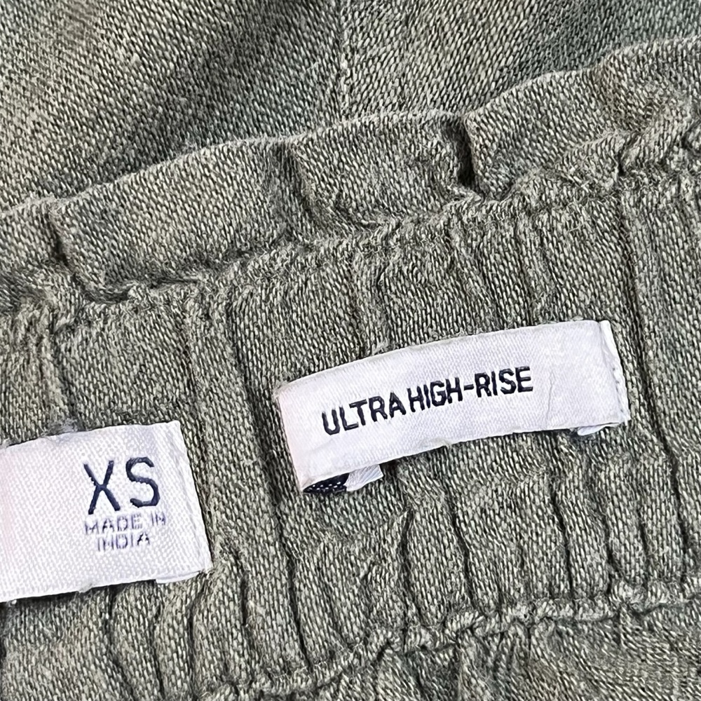 Hollister XS Olive Green Ultra High Rise Drawstring Jogger Pants - Picture 9 of 12